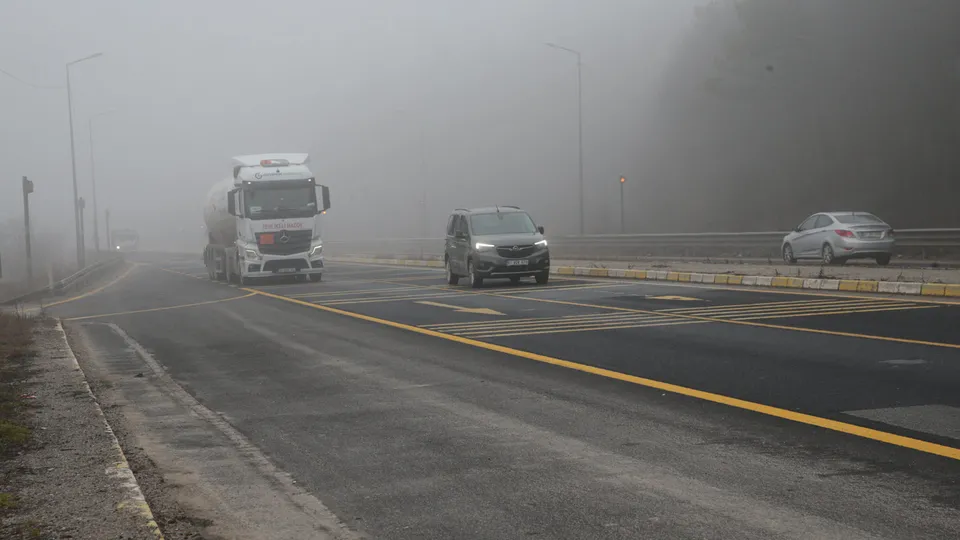 Bolu Dağı'nda sis! Görüş mesafesi düştü