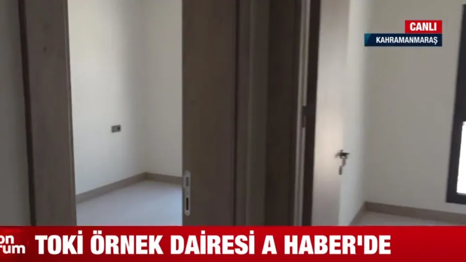TOKİ örnek dairesi A Haber'de! Asrın felaketinde 6 ay geride kaldı
