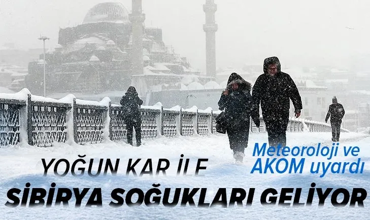 Türkiye'ye Sibirya soğukları ve kar geliyor! Hangi illere kar yağacak? Meteoroloji'den kar ve sel uyarısı