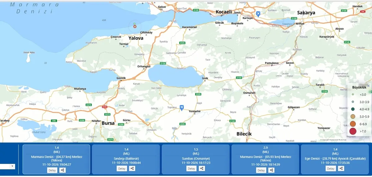 Marmara Denizi'nde deprem! AFAD'dan ilk açıklama | İstanbul'da da hissedildi - 1