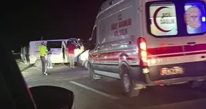 Zircirleme trafik kazası: 1’i jandarma 8 yaralı