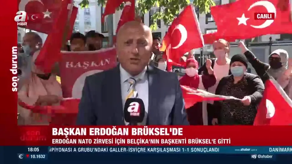 Başkan Erdoğan’a Brüksel’de sevgi gösterisi