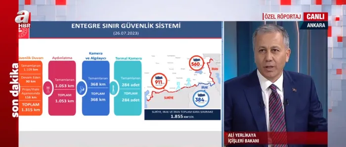 Son dakika: İçişleri Bakanı Ali Yerlikaya’dan A Haber’e özel açıklamalar: PKK hareket edemez hale geldi
