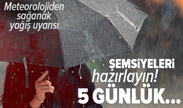 Meteorolojiden o iller için son dakika sağanak yağış uyarısı | İstanbul İzmir Ankara...