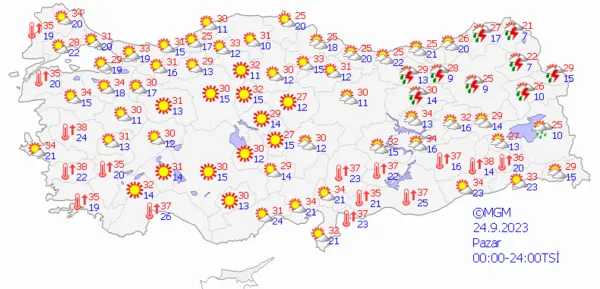 1695537722211.png Sağanak yağış bu sefer kuvvetli geliyor! Meteoroloji gün vererek uyardı! İstanbul Ankara ve İzmir hava durumu... - 5