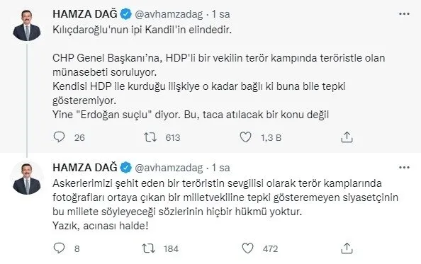 Son dakika: AK Parti'den Kılıçdaroğlu'na HDP'li vekil Semra Güzel tepkisi: İpi Kandil'in elinde! Acınası halde - 3