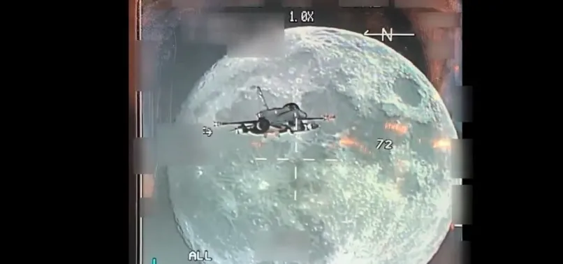 MSB F-16'nın gece uçuşunda görüntülediği dolunay videosunu paylaştı