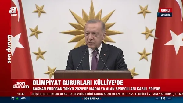 Son dakika: Olimpiyat gururları Külliye’de | Başkan Erdoğan’dan flaş açıklamalar