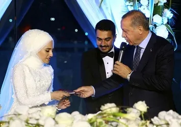 Cumhurbaşkanı Erdoğan nikaha katıldı