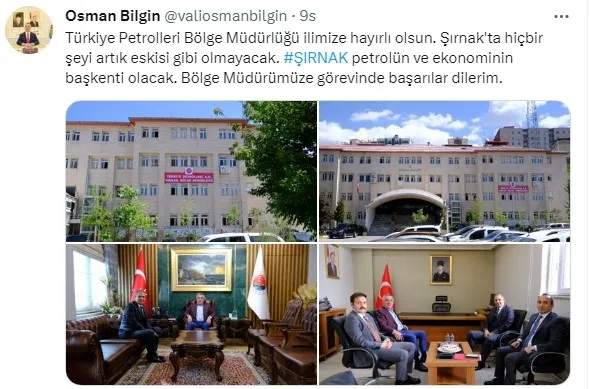 Şırnak’ta Türkiye Petrolleri Anonim Ortaklığı Bölge Müdürlüğü açıldı