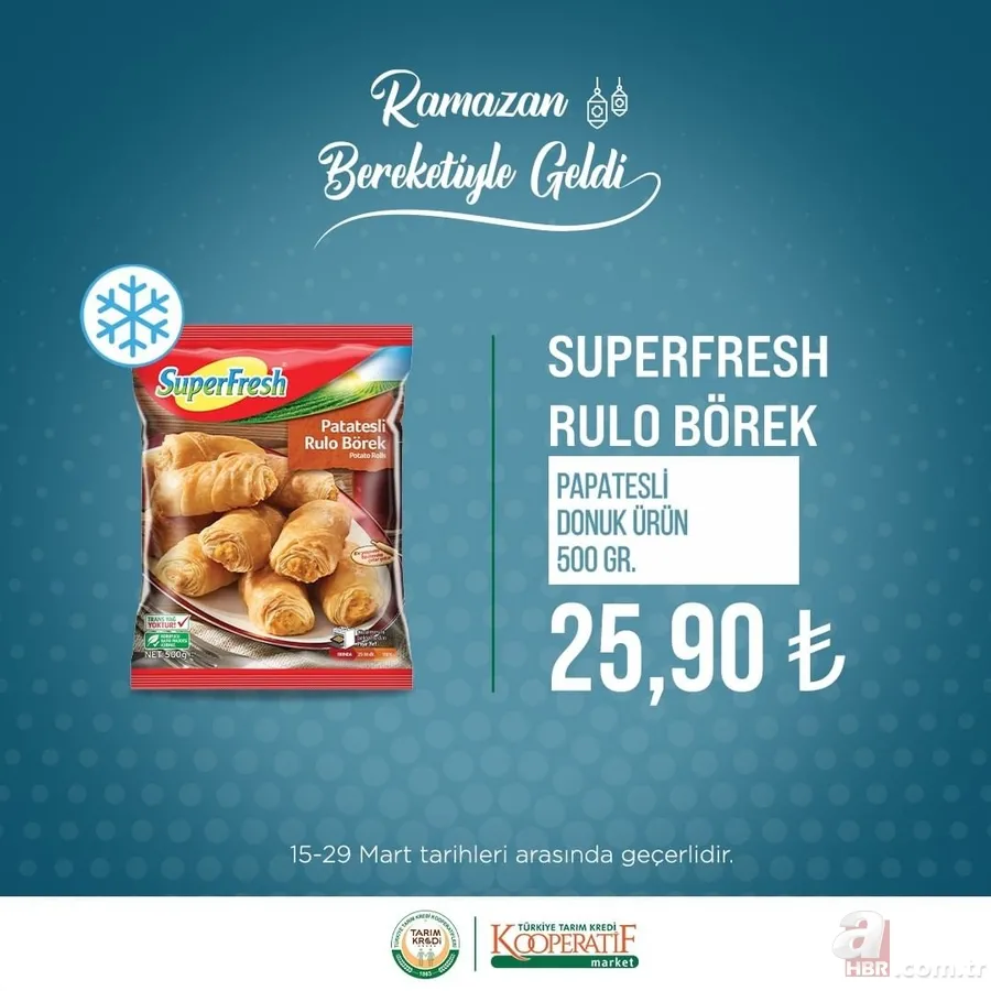 Tarım Kredi RAMAZAN Paketi 2023 | İndirimli özel fiyatlar başladı! Ayçiçek yağı, Güllaç, Tiryaki çay, Hurma, Pastırma... 11