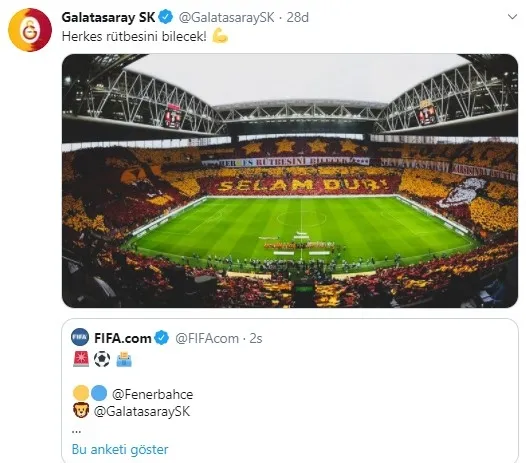 Galatasaray'dan Fenerbahçe'ye "yıldız" göndermesi - 1