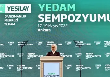 Yeşilay sempozyumuna katılan Emine Erdoğan'dan madde bağımlılığına uyarı