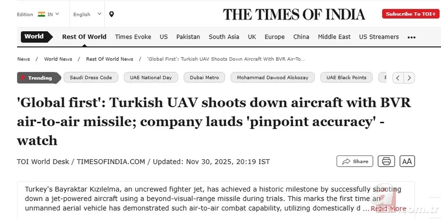 KIZILELMA'nın peş peşe başarısı dünyayı şaşkına çevirdi! Siyonist gazeteden itiraf 12