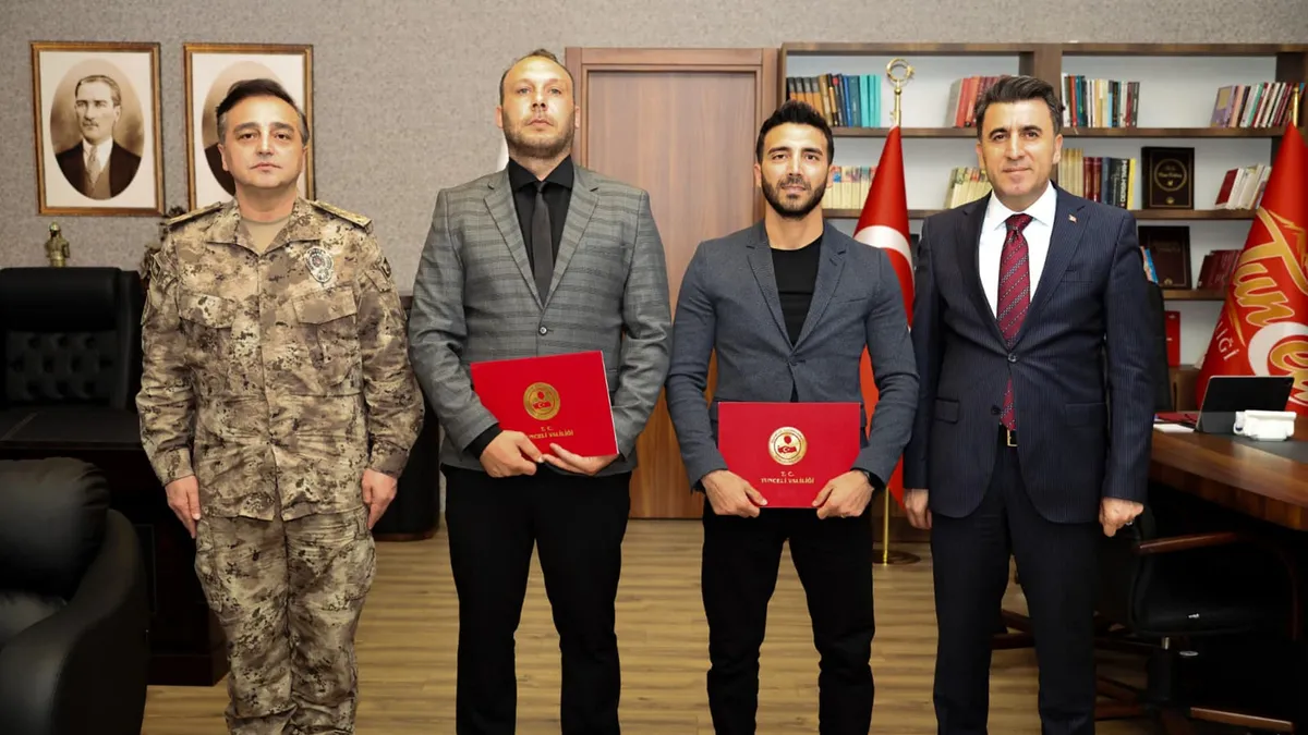 Tunceli’de nefes kesen kurtarış! Kahraman polislere gurur töreni