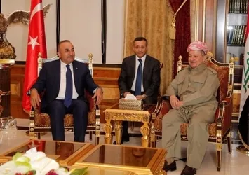 Çavuşoğlu Barzani ile görüştü!