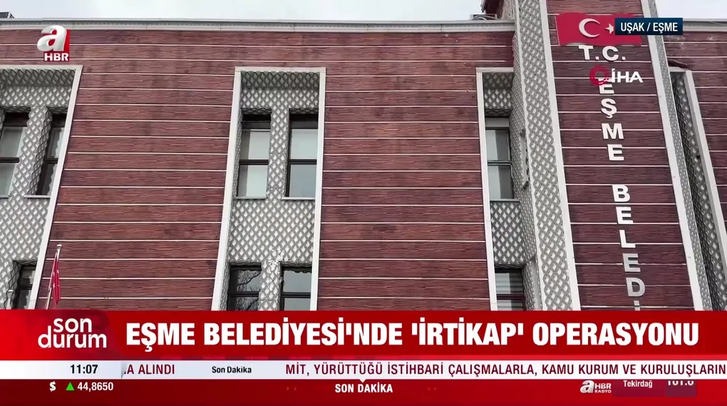 Eşme Belediyesi'nde 'irtikap' operasyonu!