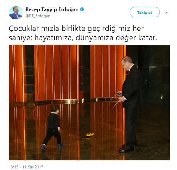 Cumhurbaşkanı Erdoğan'dan dikkat çeken paylaşım - 1