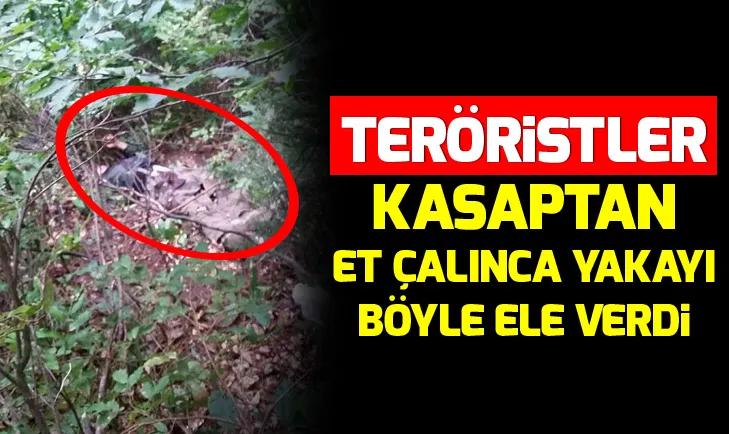 Giresunda teröristler kasaptan et çalınca yakayı ele verdi
