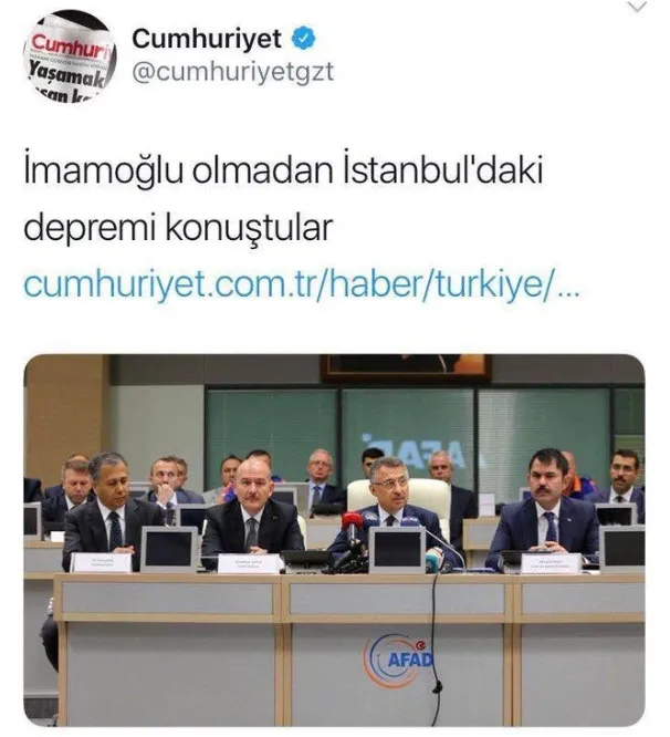 ’Ekrem İmamoğlu’nun AFAD toplantısına çağrılmadığı’ yalanını kimler yaydı?