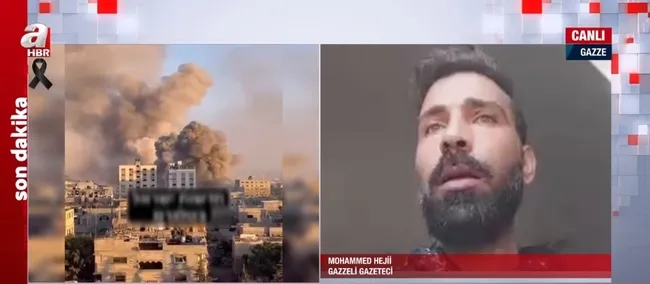 A Haber Gazze’den canlı yayında! Gazzeli gazeteci: Bu Hamas ile mücadele değil Filistinli varlığı ile mücadeledir