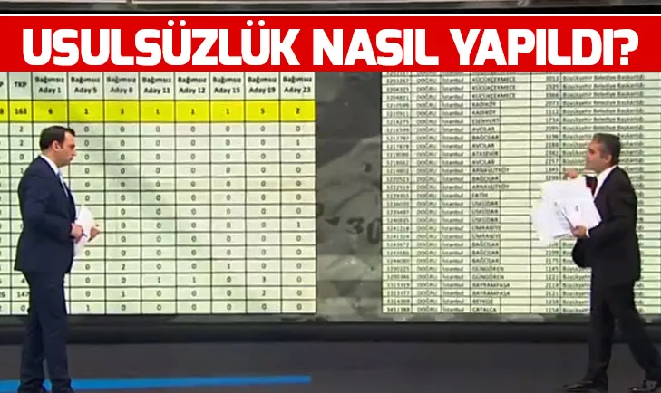 İstanbuldaki seçimlerde usulsüzlük nasıl yapıldı?