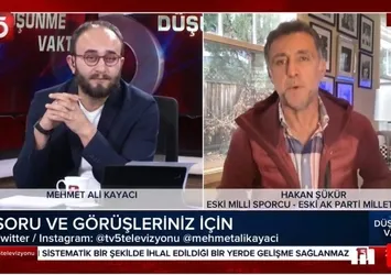 Saadet Partisi'nin kanalı TV5'te terör propagandası! Firari FETÖ'cü Hakan Şükür'ü canlı yayına bağlayıp teröre ses oldular