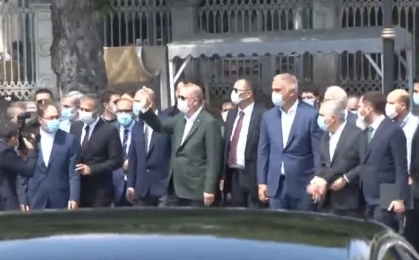 Son dakika: Başkan Erdoğan'dan Ayasofya Camii'nde inceleme - 1