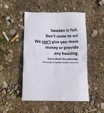 İsveç’te göçmen paniği! Irkçı siyasetçi Türkiye’ye geçip ’bize gelmeyin’ broşürü dağıttı