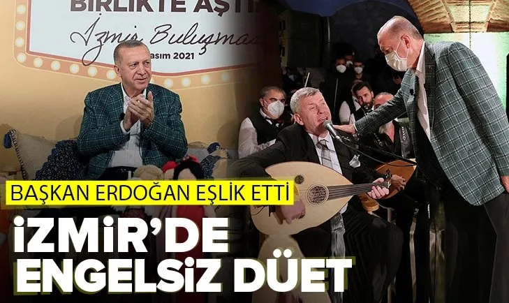Başkan Erdoğan İzmir’de Yemen türküsüne eşlik etti