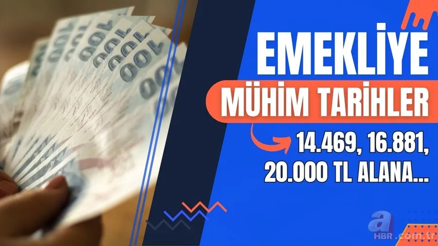 14.469, 16.881, 20.000 TL... SGK'dan emeklilere mühim tarihler: SSK, BAĞ-KUR'lunun hesabına gece 12'de yatacak 1