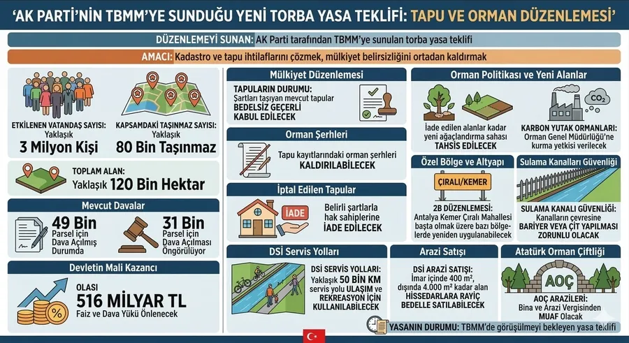 3 milyon vatandaşın gözü bu yasada: Tapular bedelsiz iade ediliyor - 1