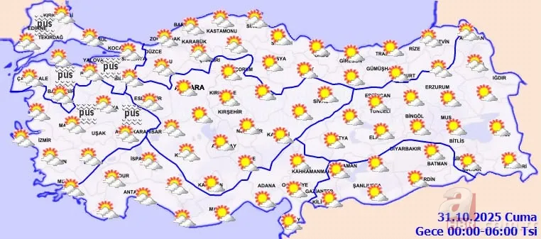 30 Ekim hava durumu raporu | Pastırma yazı kuraklıkla geldi: Türkiye’de yağışsız günler başlıyor! Sıcaklıklar fırlayacak 13