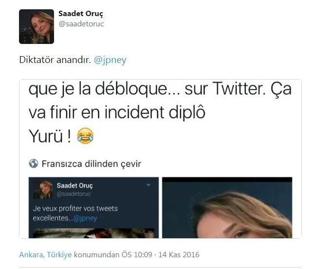 Saadet Oruç: Diktatör anandır - 1