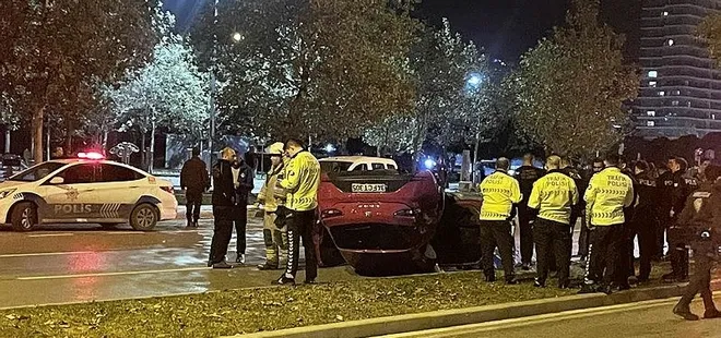 Otomobil taklalar atarak savruldu!