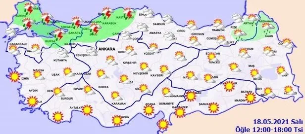 Meteoroloji’den yağış uyarısı | İstanbul’da bugün hava nasıl olacak? 18 Mayıs Salı hava durumu