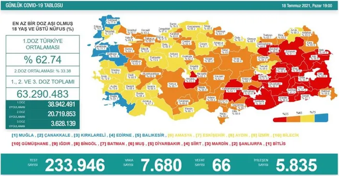 Son dakika: Sağlık Bakanı Fahrettin Koca duyurdu: Aydın maviye yaklaştı - 1