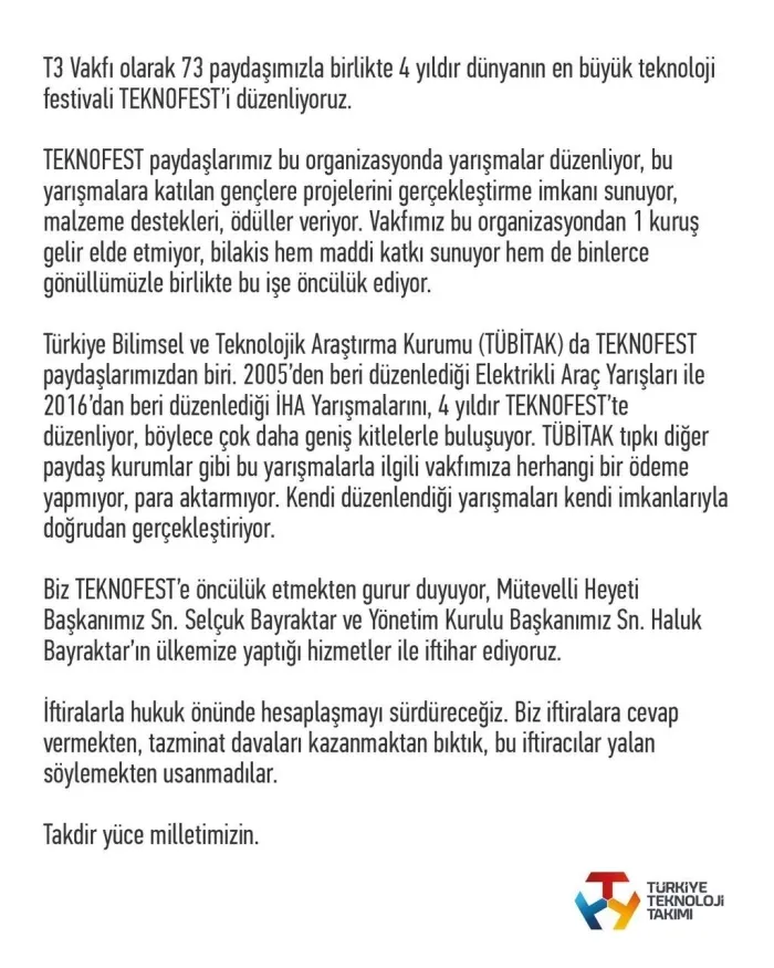 Cumhuriyet ve BirGün'den TÜBİTAK ve TEKNOFEST üzerinden algı operasyonu! Selçuk Bayraktar'dan iftiralara sert tepki - 4