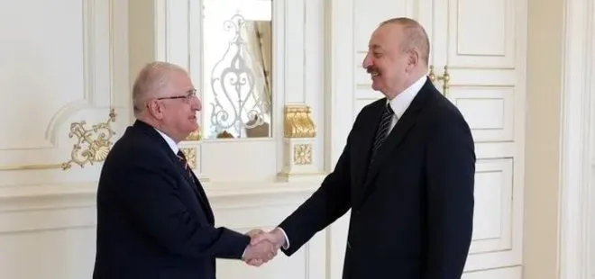 Azerbaycan Cumhurbaşkanı Aliyev Milli Savunma Bakanı Güler’i kabul etti