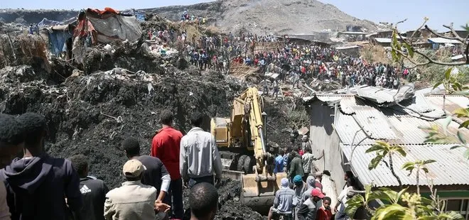 Etiyopya’da çöp yığınları 46 kişiyi yuttu
