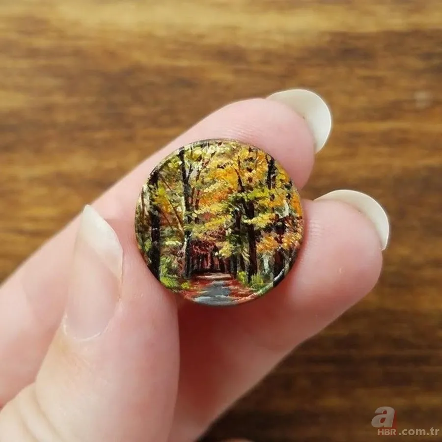 Bozuk para üstünde sanat! Herkes hayran kaldı... 7