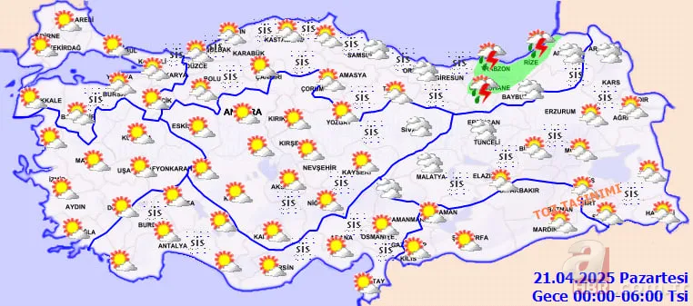 Nisan yağmurları başladı: 22 ilde sağanak uyarısı! Çöl tozu ve kuvvetli rüzgara dikkat: İstanbul, Kastamonu, Erzurum… 10