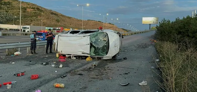 Kuzey Marmara'da korkunç kaza! Defalarca takla attı: 1 ölü, 5 yaralı