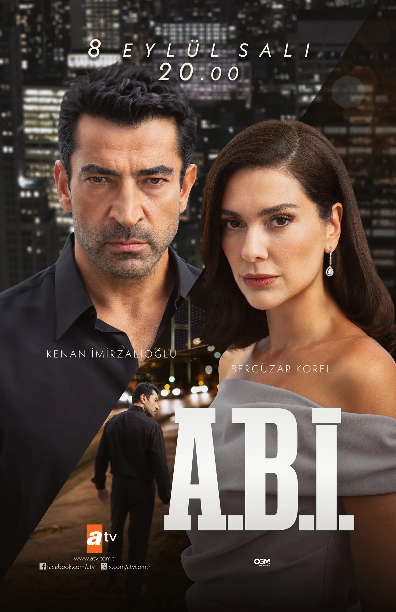 A.B.İ dizisinin yeni sezon afişi yayınlandı, Kenan İmirzalıoğlu ve Bergüzar Korel yeniden buluştu