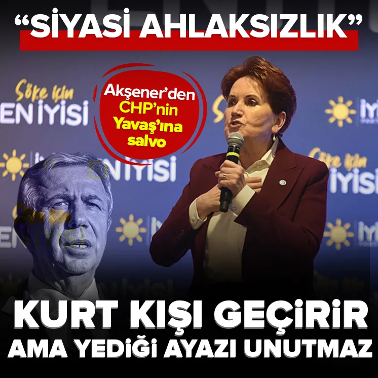 Akşenerden CHPnin Yavaşına salvo