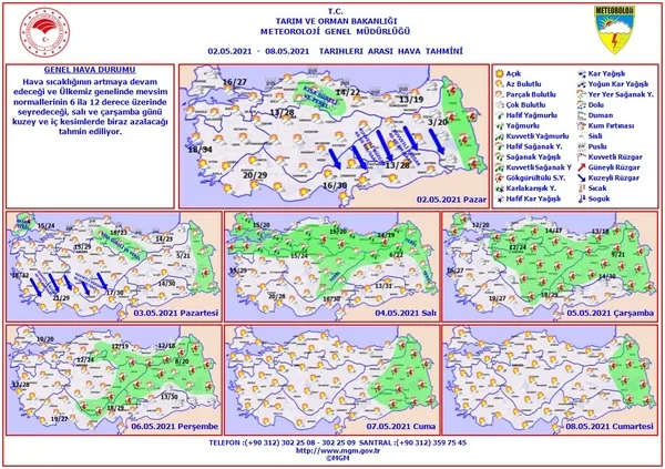 1619883728827.jpg Havalar ısınıyor! Bahar yüzünü göstermeye başladı! Meteoroloji'den son dakika açıklaması: İstanbul Ankara İzmir hava durumu - 2
