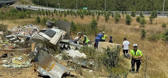 Kuzey Marmara’da feci kaza! Bariyerleri aştı şarampole devrildi