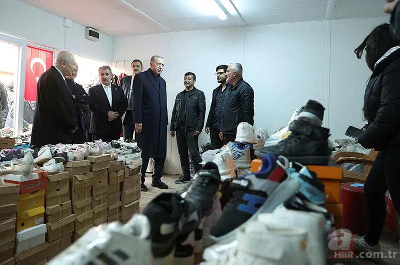 Başkan Erdoğan Kahramanmaraş'ta AFAD çarşısını ziyaret etti 17