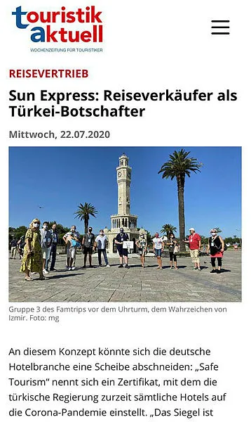 Alman basını Türkiye’nin turizmdeki koronavirüs önlemlerine övgü yağdırdı