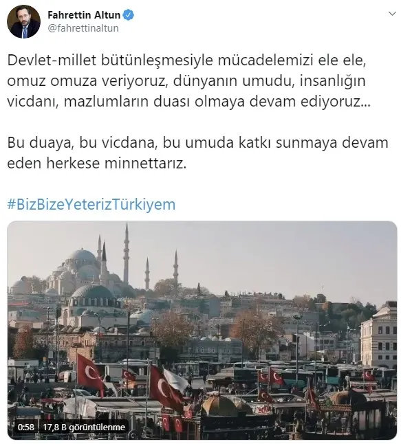 Fahrettin Altun: Mücadelemizi ele ele, omuz omuza veriyoruz - 1